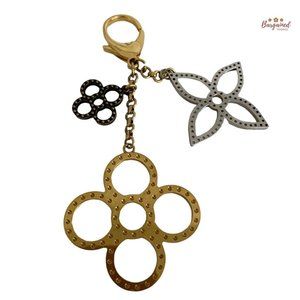 Authentic LOUIS VUITTON Goldtone Tapage Key Holder And Bag Charm - CK 0112